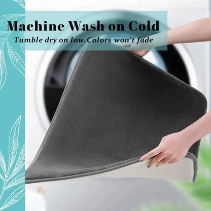 Super-Absorbent Coral Velvet Bath Mat
