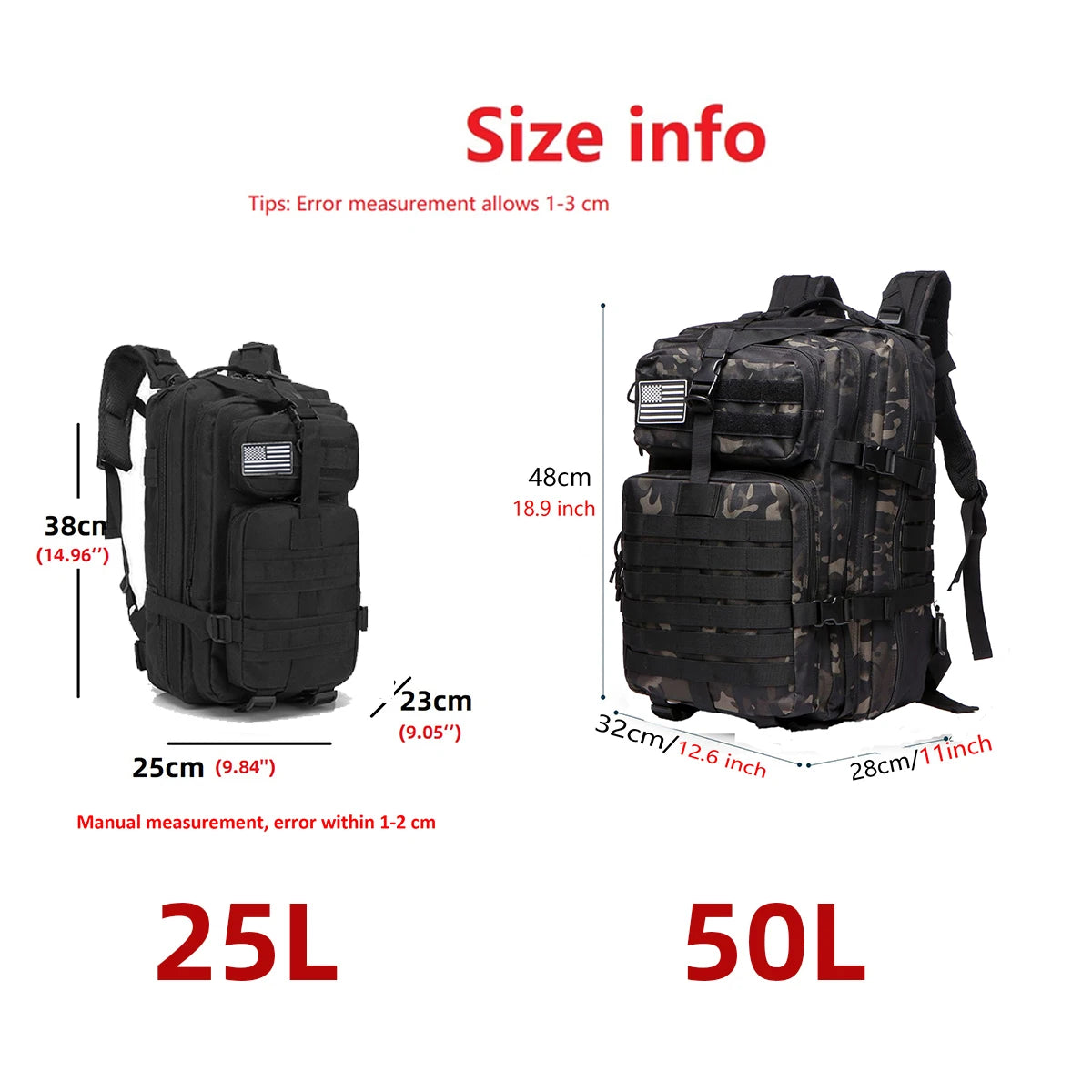 Waterproof Tactical Hiking Backpack