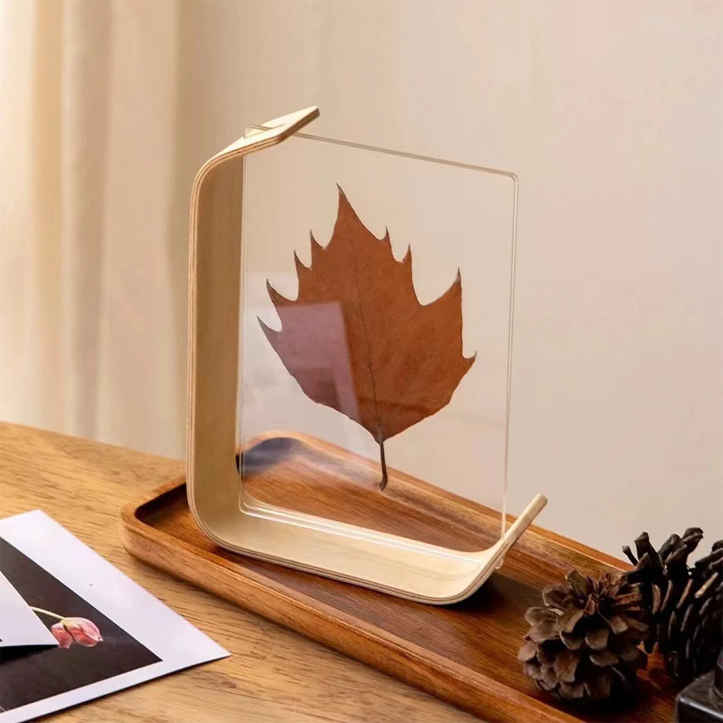 Acrylic & Wood Desktop Photo Display