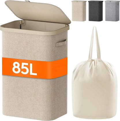 Wheeled Laundry Hamper with Lid