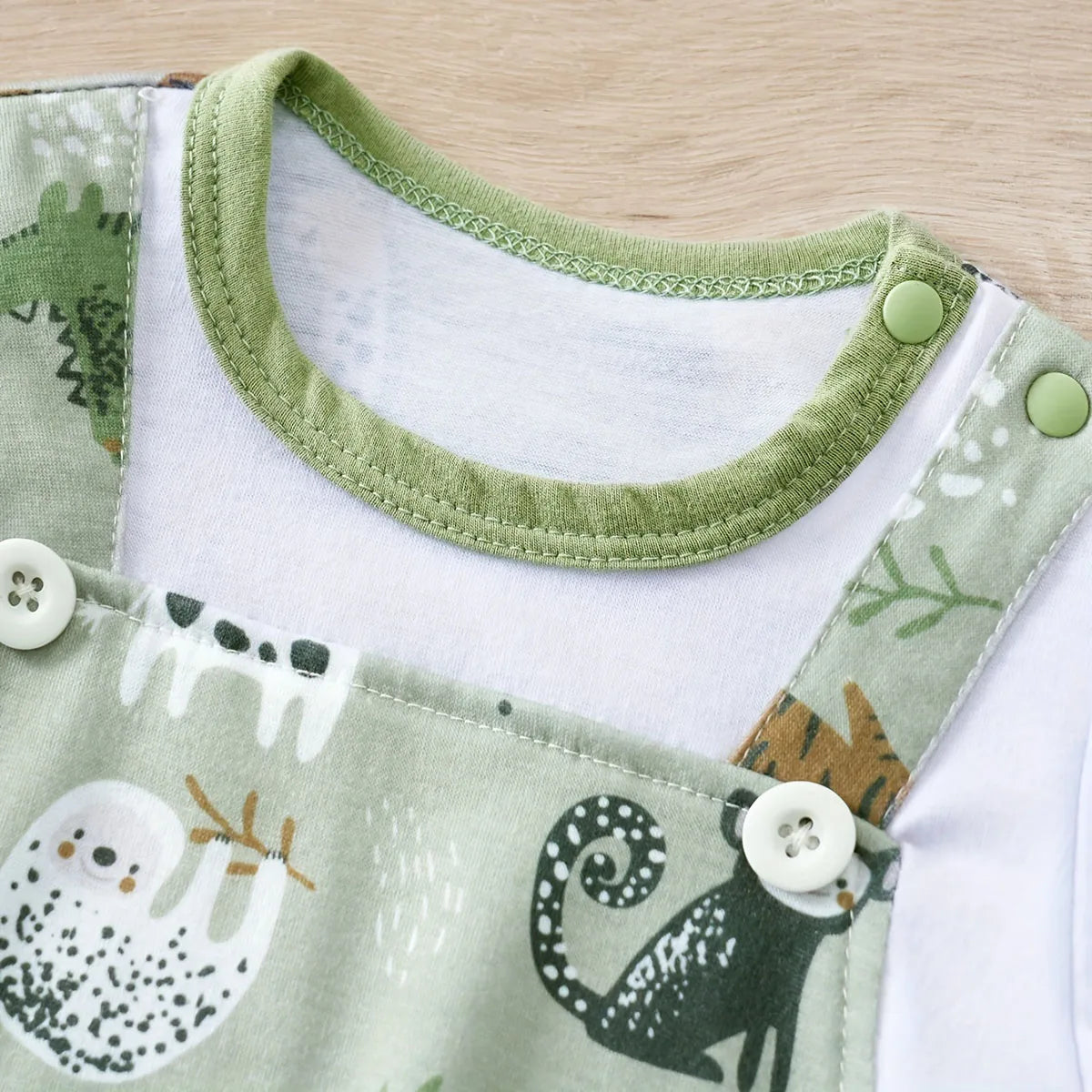 Safari Animal Print Baby Romper Set for Newborn Boys & Girls – Soft Cotton Short Sleeve Infant Bodysuit Outfit Summer Clothes Toddler Jumpsuit Casual Baby Wear (0–18 Months)