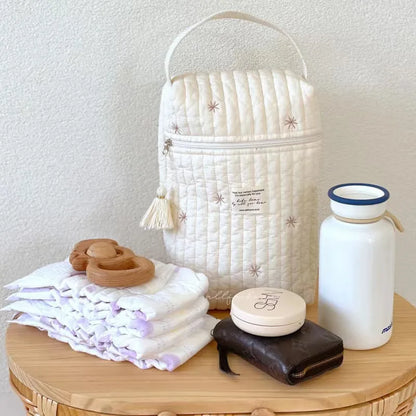 Quilted Baby Diaper Caddy Organiser
