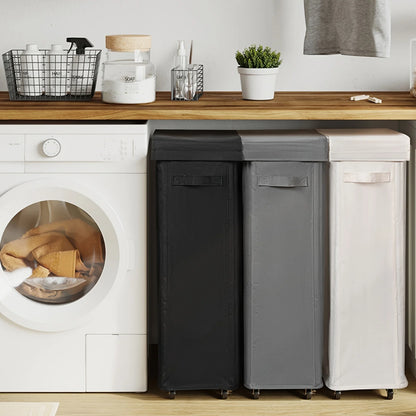 Wheeled Laundry Hamper with Lid