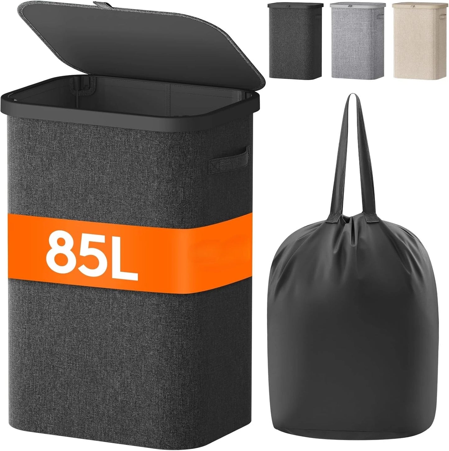 Wheeled Laundry Hamper with Lid