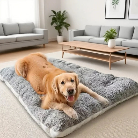 Extra Large Plush Dog Bed Reversible Washable