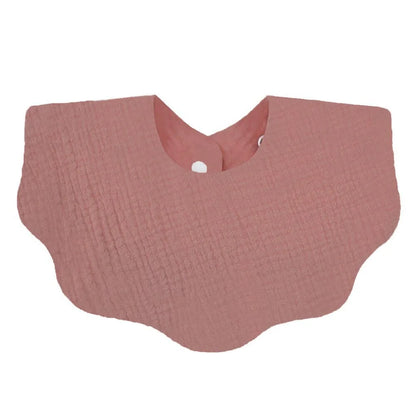 Muslin Baby Bib (6–36 Months) – For Drooling & Feeding – Ultra Soft Absorbent Cotton Bib for Babies & Toddlers with Snap Closure