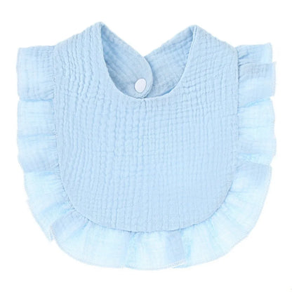 Muslin Baby Bib (6–36 Months) – For Drooling & Feeding – Ultra Soft Absorbent Cotton Bib for Babies & Toddlers with Snap Closure