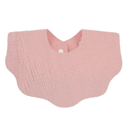 Muslin Baby Bib (6–36 Months) – For Drooling & Feeding – Ultra Soft Absorbent Cotton Bib for Babies & Toddlers with Snap Closure