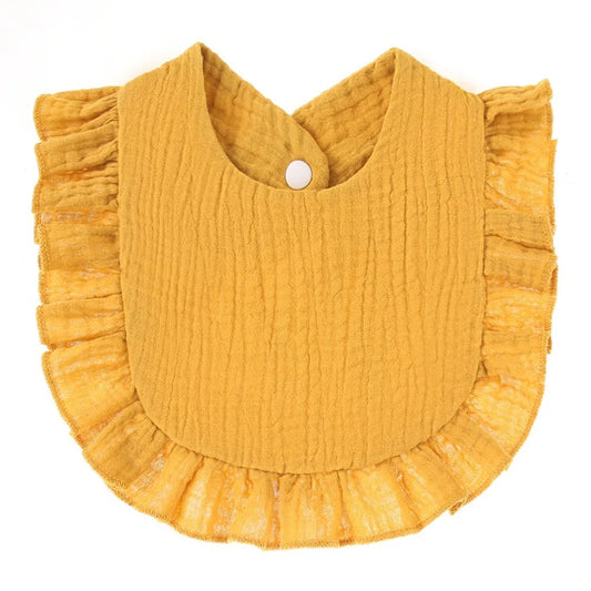 Muslin Baby Bib (6–36 Months) – Ultra Soft Absorbent Cotton Drool & Feeding Bib for Babies and Toddlers & Feeding Saliva Towel