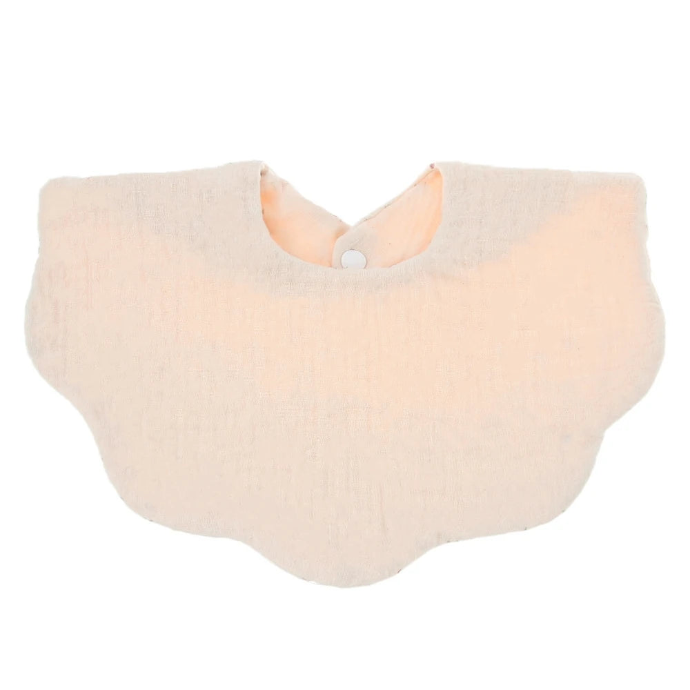 Muslin Baby Bib (6–36 Months) – For Drooling & Feeding – Ultra Soft Absorbent Cotton Bib for Babies & Toddlers with Snap Closure