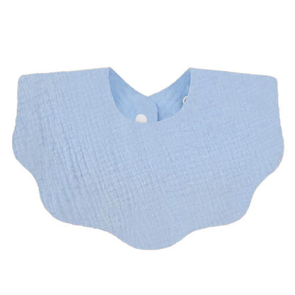 Muslin Baby Bib (6–36 Months) – For Drooling & Feeding – Ultra Soft Absorbent Cotton Bib for Babies & Toddlers with Snap Closure
