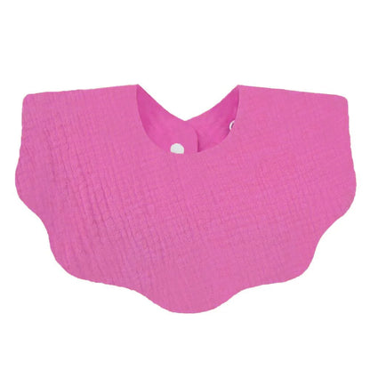 Muslin Baby Bib (6–36 Months) – For Drooling & Feeding – Ultra Soft Absorbent Cotton Bib for Babies & Toddlers with Snap Closure