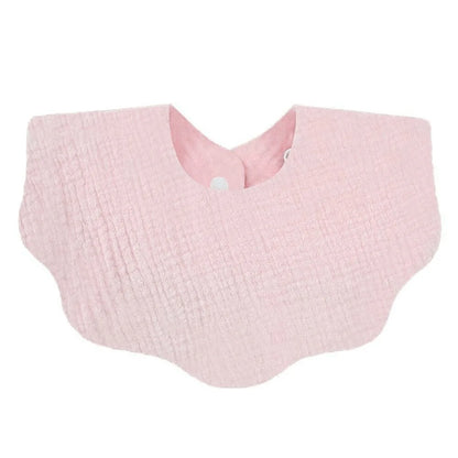 Muslin Baby Bib (6–36 Months) – For Drooling & Feeding – Ultra Soft Absorbent Cotton Bib for Babies & Toddlers with Snap Closure