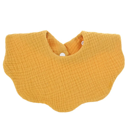 Muslin Baby Bib (6–36 Months) – For Drooling & Feeding – Ultra Soft Absorbent Cotton Bib for Babies & Toddlers with Snap Closure