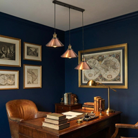 Vintage Industrial 3 Head E27 Ceiling Fitting Hanging Pendant Light styled lifestyle image - No