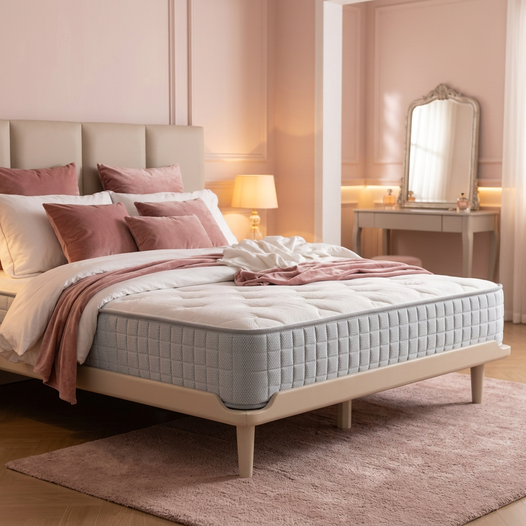 MTS008 - Good Nite Memory Foam & Bonnell Spring Mattress styled lifestyle image