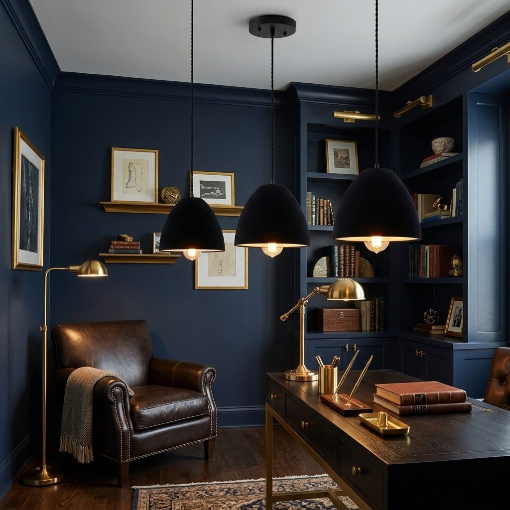 Industrial Mug Shape Lampshade Pendant Light styled lifestyle image - Black