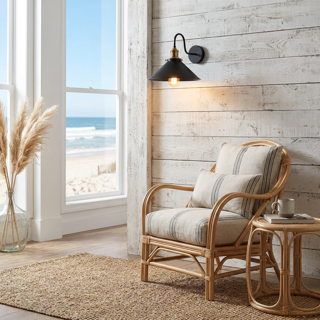 Industrial Swan Neck Wall Light styled lifestyle image