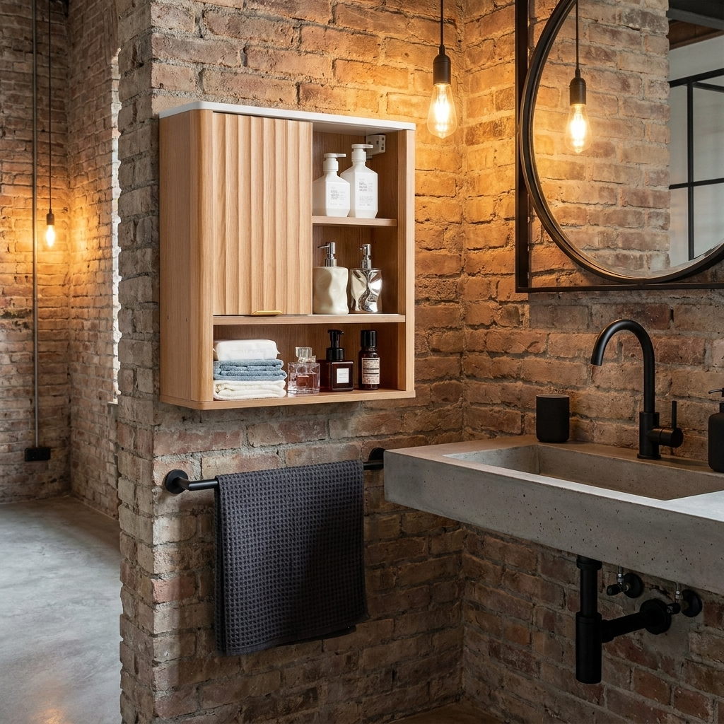 VEVOR Bathroom Wall Cabinet styled lifestyle image