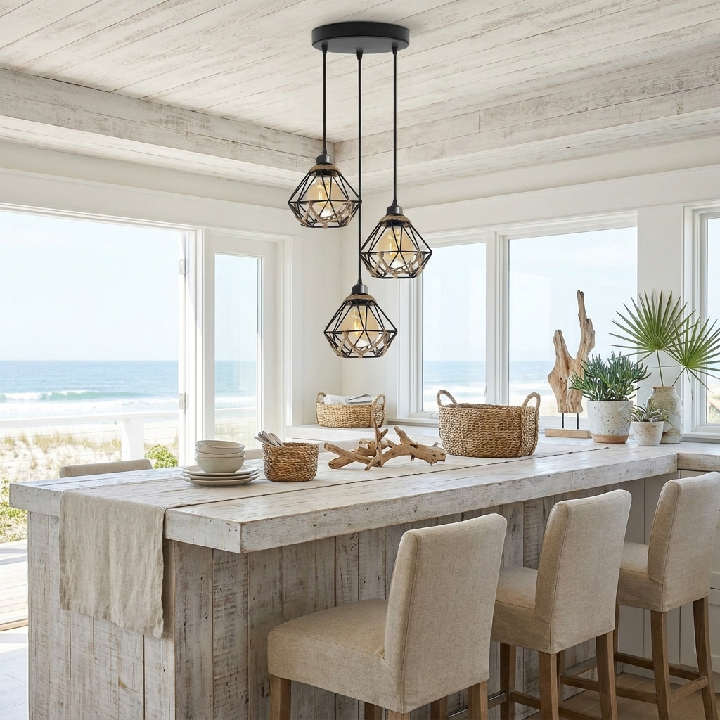 3 light Cluster Pendant Industrial Hanging Light For Cafe Bar Restaurant ~ 5131 styled lifestyle image