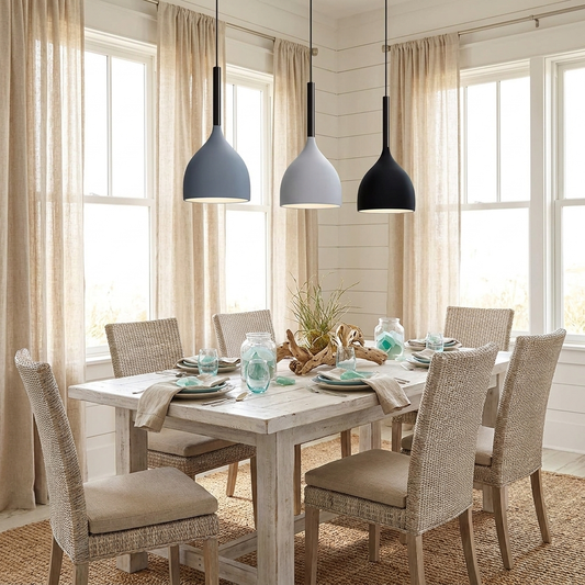 3-Way Nordic Cluster Pendant Light, Metal & Wood Construction, Multi-Head Ceiling Lamp for Dining Room, Kitchen Island & Living Room, Modern Scandinavian Style Lighting
