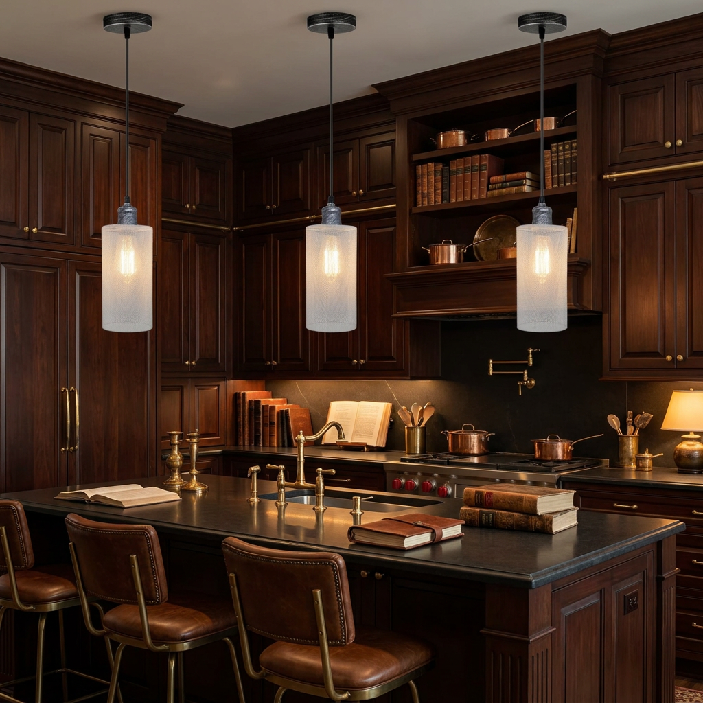 Industrial Kitchen Island Lighting - lifestyle scene