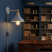 Vintage Industrial Wall Sconce Grey - lifestyle
