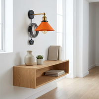 Vintage Industrial Wall Sconce Orange - lifestyle