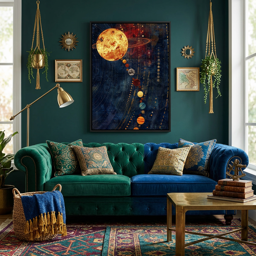 Solar System Canvas Art Print