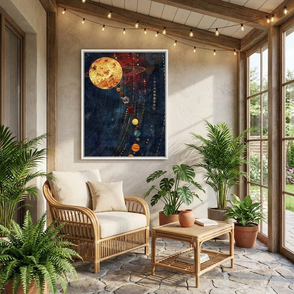 Solar System Canvas Art Print