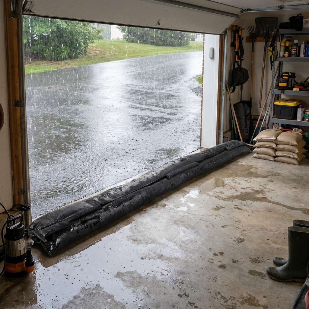 Flood Barrier, Water-Activated Sandless Sandbags, 8 Pack