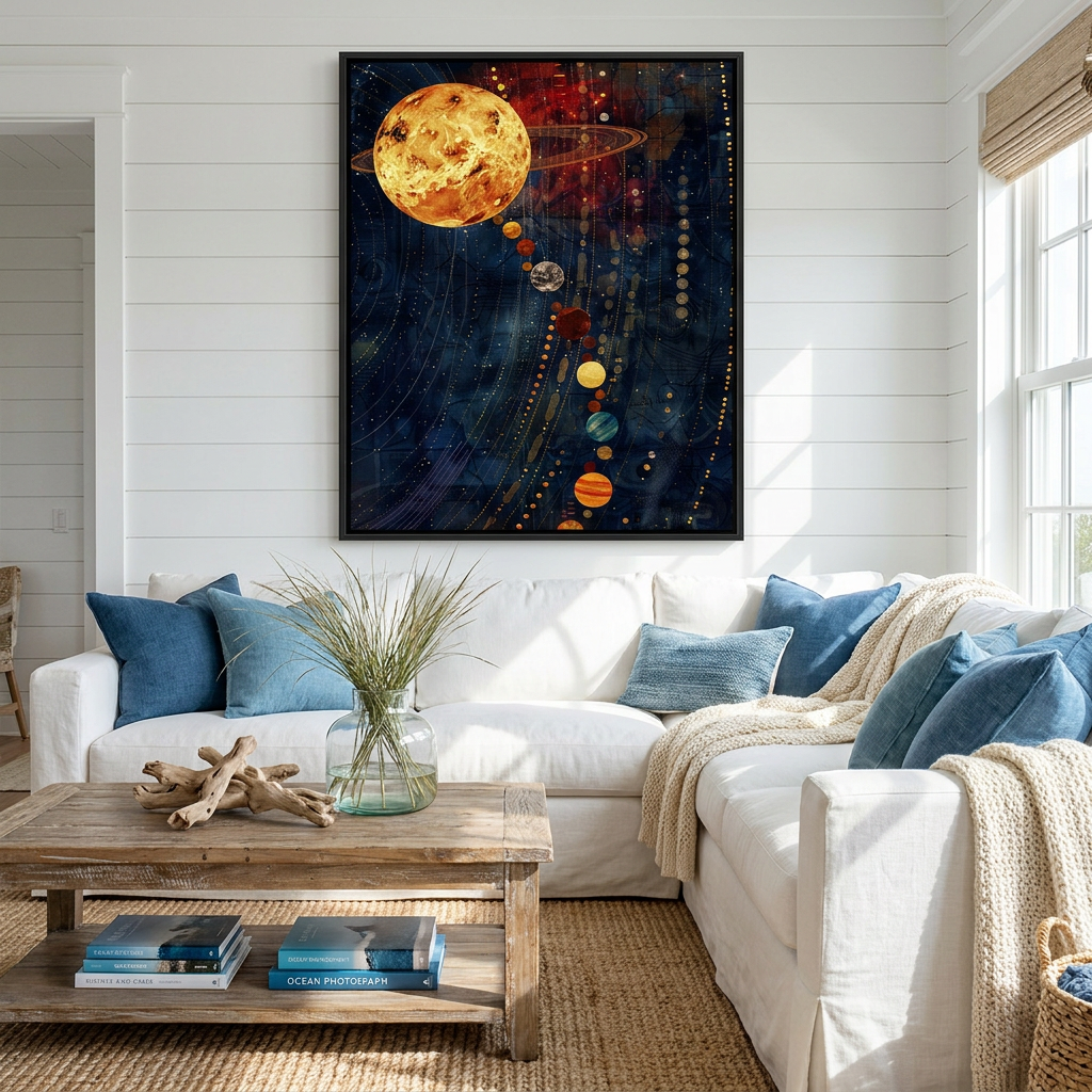 Solar System Canvas Art Print