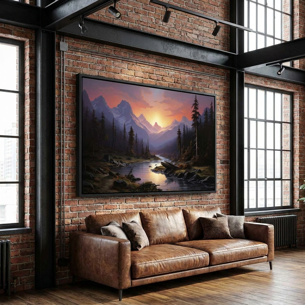 Sunrise Landscape  Canvas Art Print