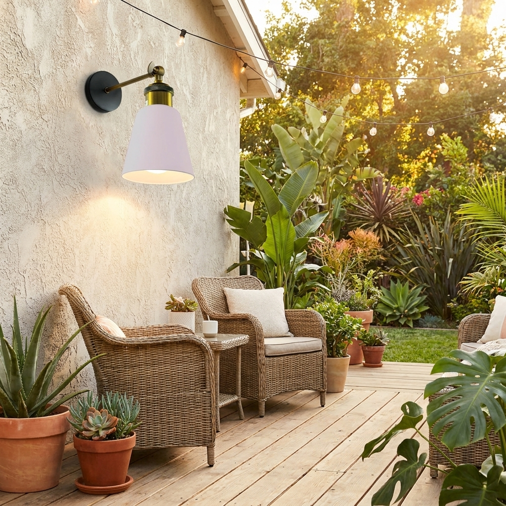 Industrial Vintage Modern Single White Wall Sconce Lamp