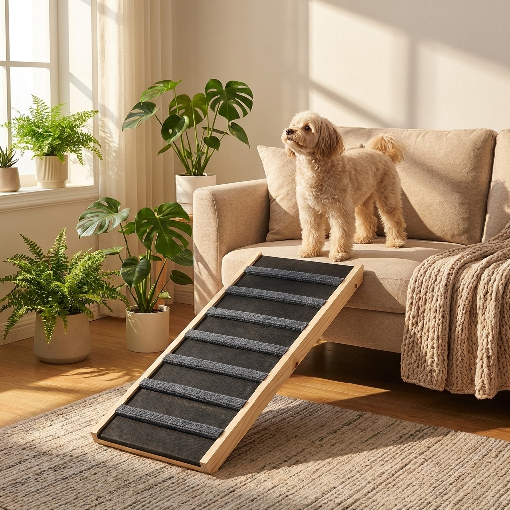 VEVOR Dog Ramp lifestyle scene