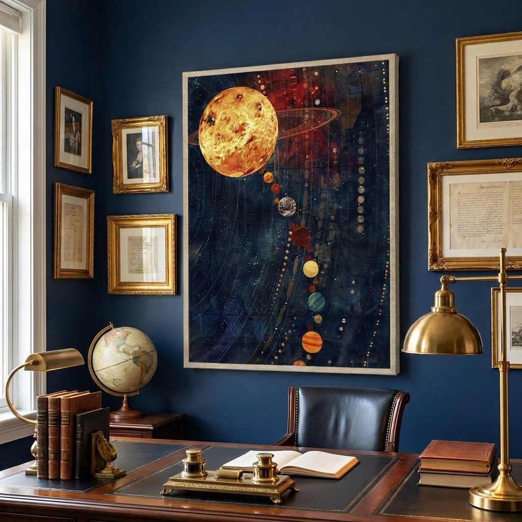 Solar System Canvas Art Print