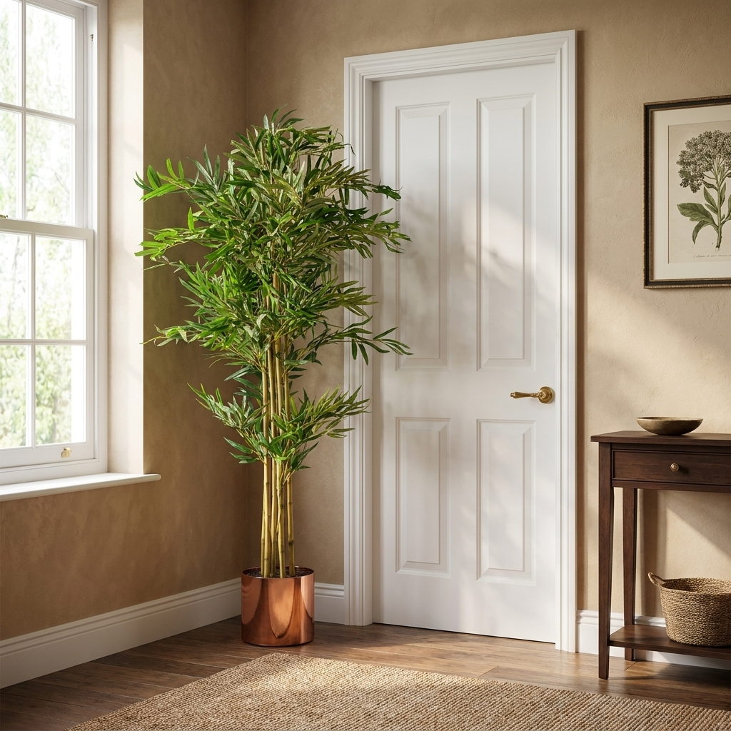 150cm Artificial Bamboo Tree, Copper Planter