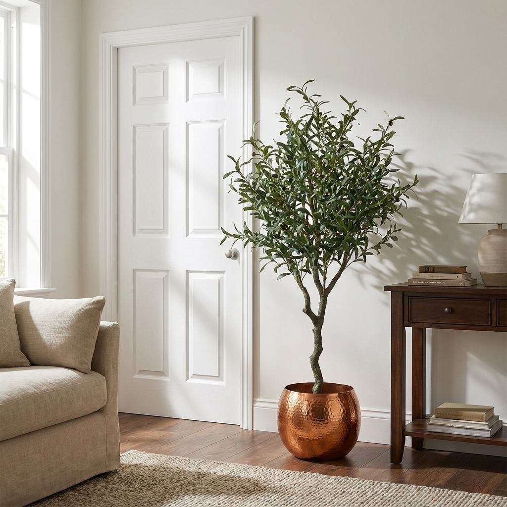 Artificial Olive Tree, 120cm, Natural Branching Style