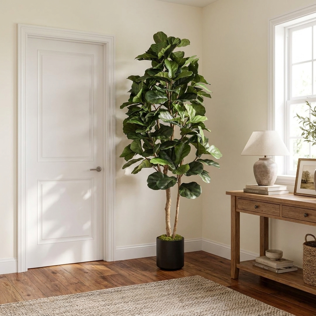 180cm Artificial Fiddle Fig Deluxe Tree, Premium Quality