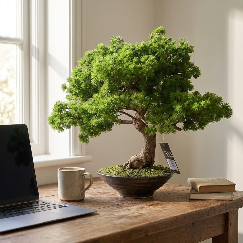 Artificial Bonsai Tree 50cm Luxury Pine Desktop Plants - lifestyle scale photo