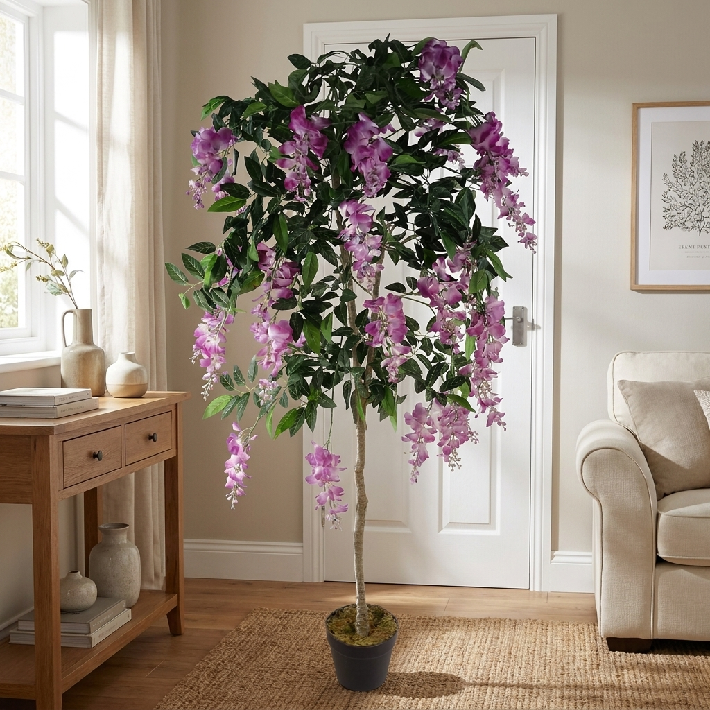 Artificial Wisteria Tree 150cm - lifestyle scale photo