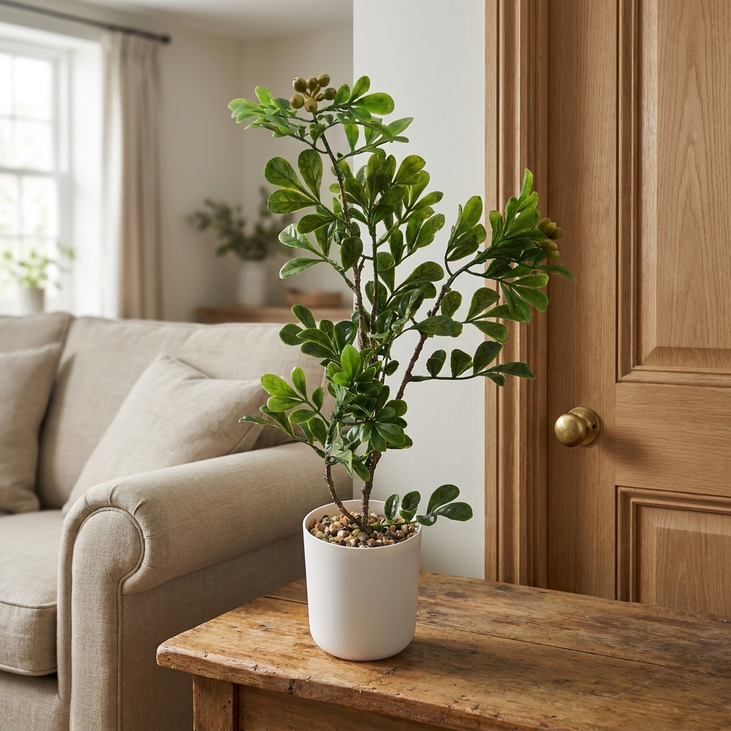 Artificial Bonsai Ficus Tree, 45cm - true scale lifestyle photo
