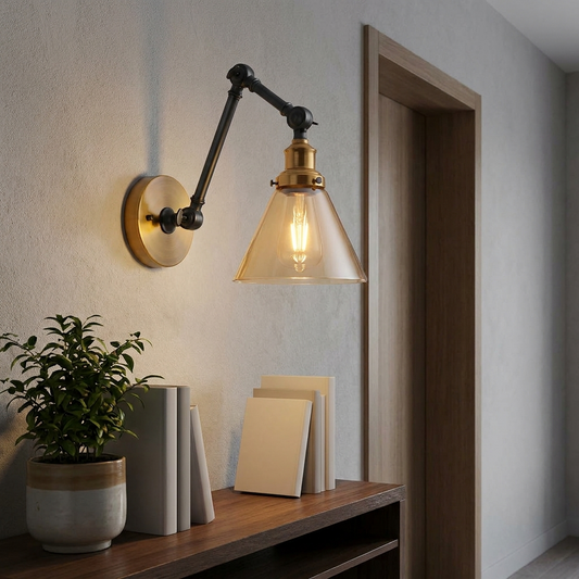 Decorative Wall Light for Living Room and Hallway, Metal Wall-Mounted Fixture, Modern Ambient Accent Lighting for Bedroom & Entryway